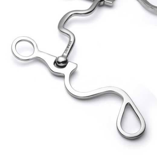 Showman Long S Shank with Flat Square Port Bit JK3310