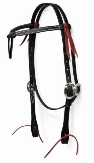 Berlin Custom Leather Futurity Stirnband Kopfstück schwarz