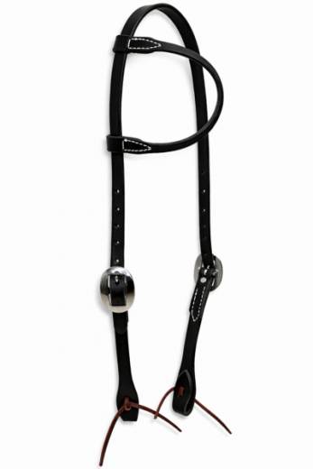 Berlin Custom Leather Einohr Kopfstück schwarz