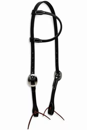 Berlin Custom Leather Einohr Kopfstück schwarz