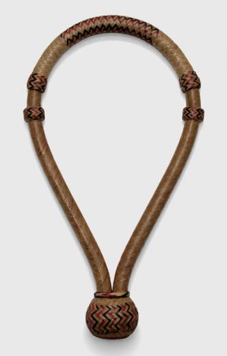 Rawhide Bosal Red Black Waves