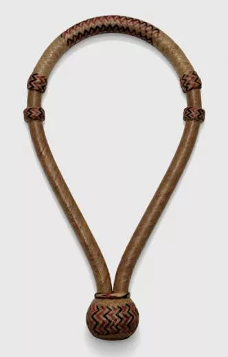 Rawhide Bosal Red Black Waves