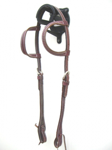 EE Tack Kopfstück - Latigo Stitched - Doppeleinohr