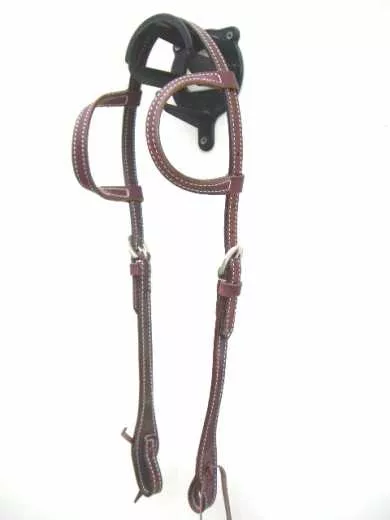 EE Tack Kopfstück - Latigo Stitched - Doppeleinohr