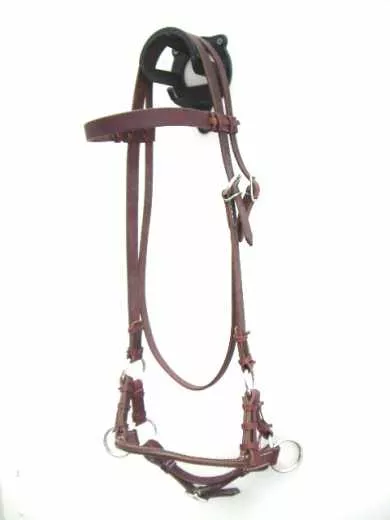 Side Pull mit Single Round Leather Noseband aus Latigo