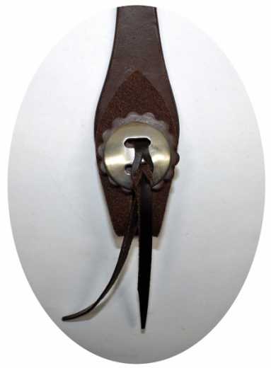 EE TACK Stirnband Arbeitszaum mit Conchos aus geöltem Leder