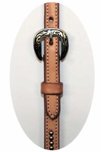 EE TACK Einohr Kopfstück aus US Leder WX-2067 helles Leder