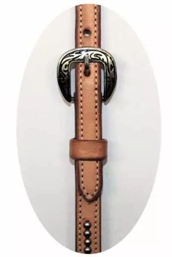 EE TACK Einohr Kopfstück aus US Leder WX-2067 helles Leder