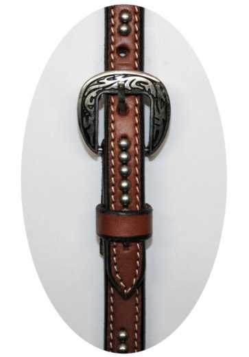 EE TACK Einohr Kopfstück aus US Leder WX-2067