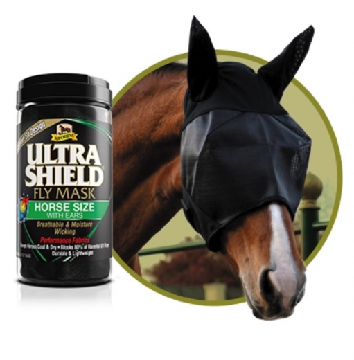 Fliegenmaske Fly Mask Ultrashield von Absorbine mit Ohren