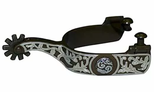 FG Westernsporen Antique mit Floral Concho Overlay - #236121