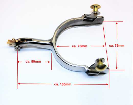 KS Stainless Steel Show Westernsporen Youth für Damen und Jugendliche