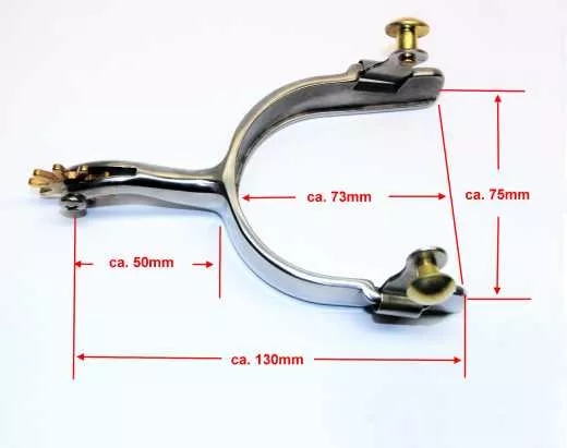 KS Stainless Steel Show Westernsporen Youth für Damen und Jugendliche