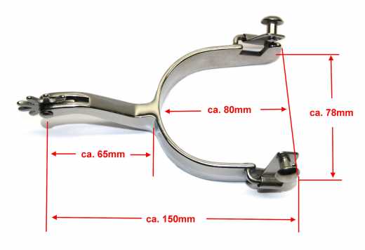 KS Stainless Steel Show Westernsporen Plain Pleasure