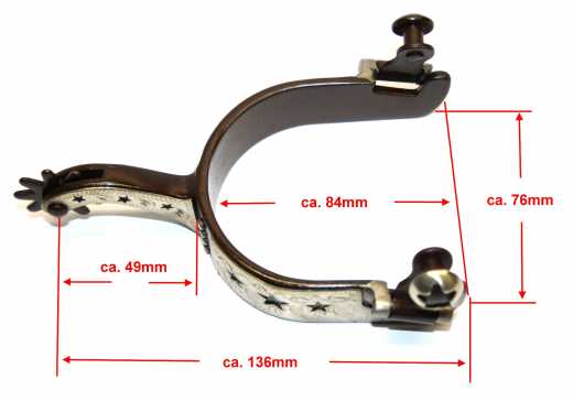 KS Antique Show Westernsporen Stars Brownsteel