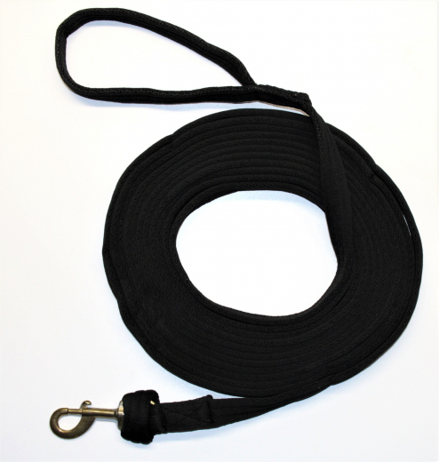 Gurtlonge 850cm mit Karabiner schwarz Gurtlonge 850cm mit Karabiner schwarz