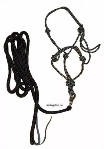 Set für die Bodenarbeit Knotenhalfter & Strick