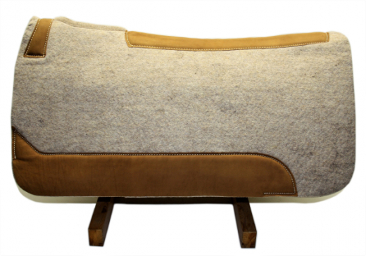 EE TACK Filz Westernpad mit Lederbesatz 3/4 (19mm)