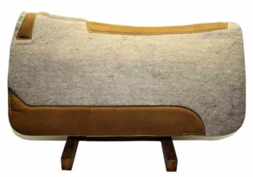 EE TACK Filz Westernpad mit Lederbesatz 3/4 (19mm)