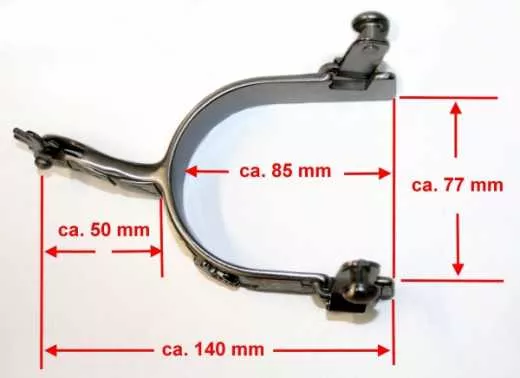 HYX Westernsporen REINER mit Silber