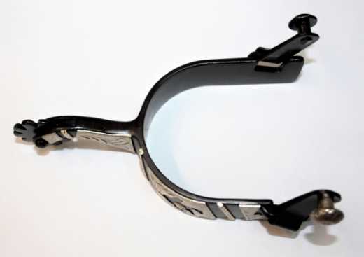 HYX Westernsporen REINER Brownsteel mit Silber