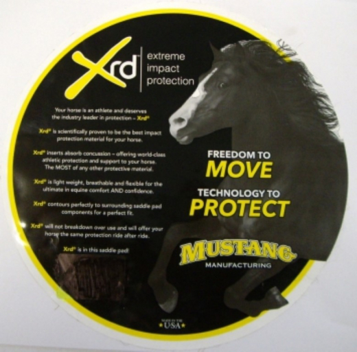 Mustang Poron XRD Tan Wool Shim Fit Filz Westernpad