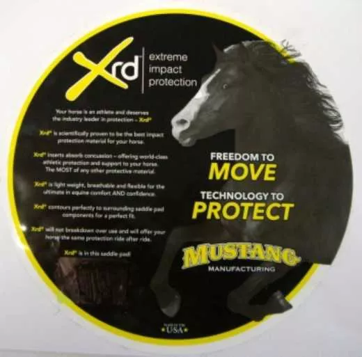 Mustang Poron XRD Tan Wool Correct Fit Westernpad