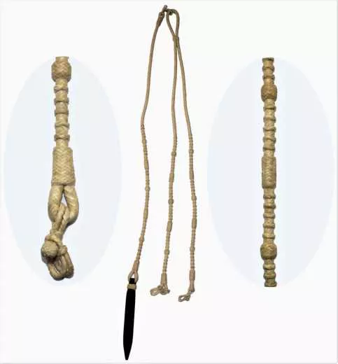 Romal Reins aus Rawhide geflochten