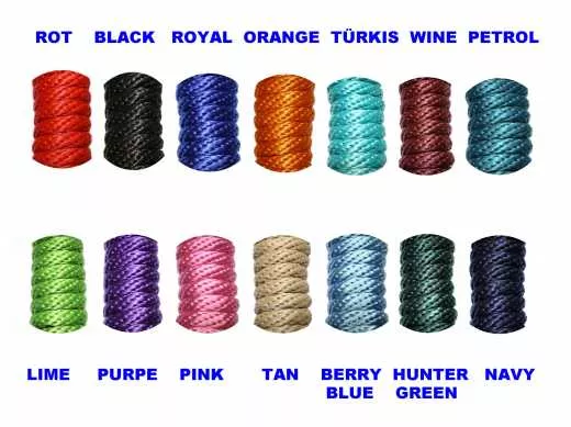 Soft Führstrick geflochten Polyester mit Karbiner