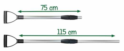 Teleskop Griffstange für V-Plast Schwedengabel