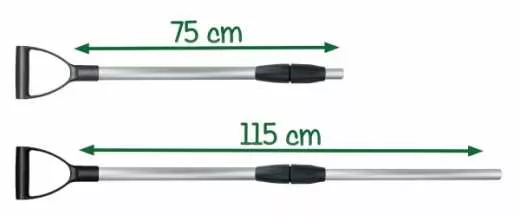 Teleskop Griffstange für V-Plast Schwedengabel