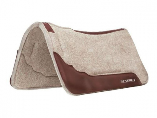 Weaver Synergy Contoured Wollfilz Westernpad 1