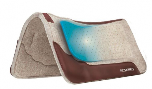 Weaver Synergy Contoured Wollfilz Westernpad 1