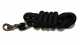 Anbindestrick schwarz mit Bullsnap Karabiner 210cm