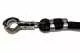 Anbindestrick schwarz mit Panikhaken 210cm