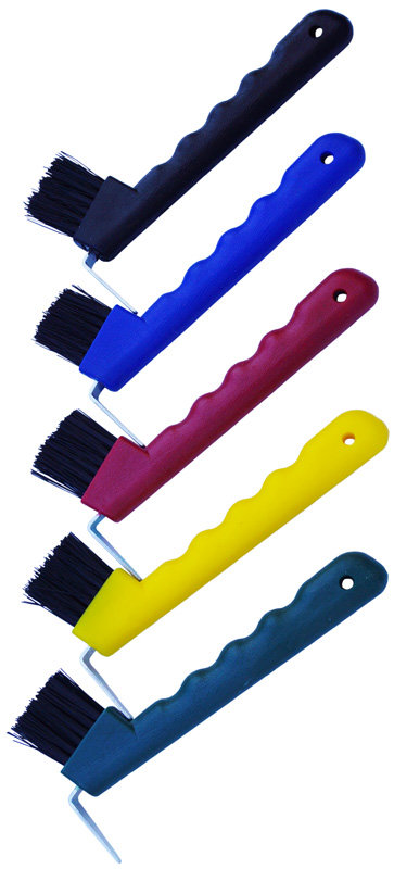 Bürste unterschiedliche Farben Hufkratzer Hoof-Pick-Brush Hufauskratzer inkl 