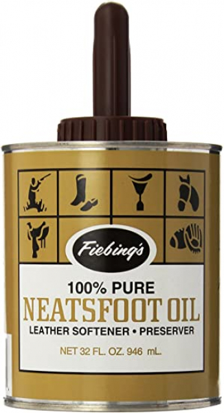 Fiebings Pure Neatsfoot Oil  946ml Lederpflege Öl mit Pinsel