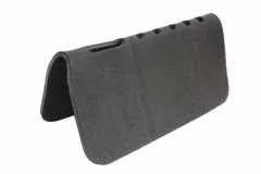 Westernpad aus Filz mit Neoprenkern schwarz 80x80cm 1 Zolll starkes Sandwichpad