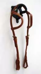 Quickchange Harnessleder Doppeleinohr Kopfstück