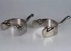 Western Kugelsporen Show mit Silber verziert