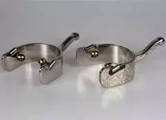 Western Kugelsporen Show mit Silber verziert