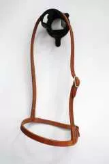 Harness Leder Mouthcloser / Noseband / Sperrhalfter