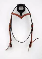 EE Tack Ambrind Kopfstück mit V-Stirnband