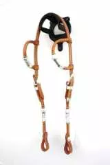 EE Tack Doppel-Einohrkopfstück aus Herman Oak Leather