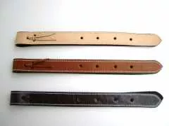 Leder Off Billet glatt in drei Farbtönen