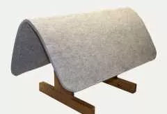 Mustang Filzunterlage für Westernpad aus Wollfilz Padschoner beige / sand