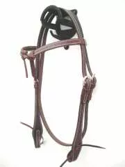 EE Tack Kopfstück - Latigo Stitched - Futurity-Stirnband