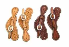 Western Sporenriemen geschwungen mit Basket Tooling AD-143