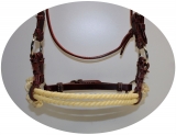 Sidepull Harnessleder Double Rope Noseband aus Latigo Leder