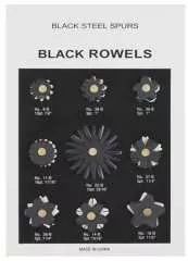 Black Steel Sporenräder Set 9 Paar verschiedene Rädchen
